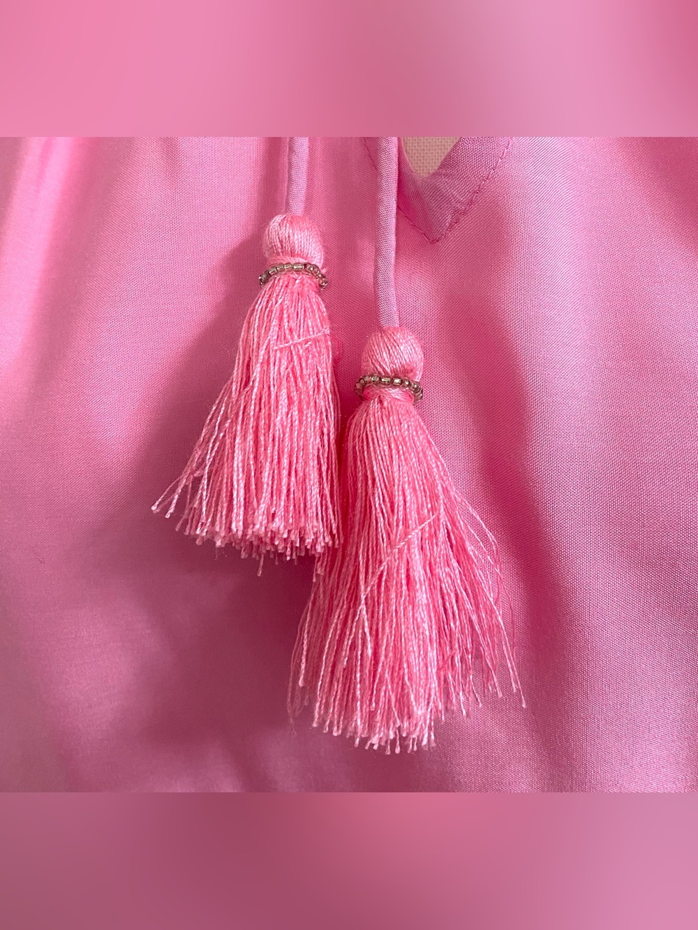 Simply Southern Womens L Pink Embroidered Pineapple Dress Boho Coastal Summer - Picture 3 of 14